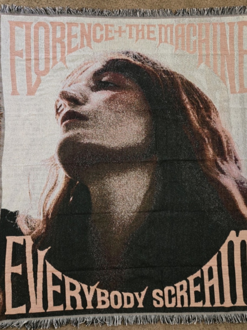 NEW Florence + The Machine VIP Afghan/ Blanket Everybody Scream Tour